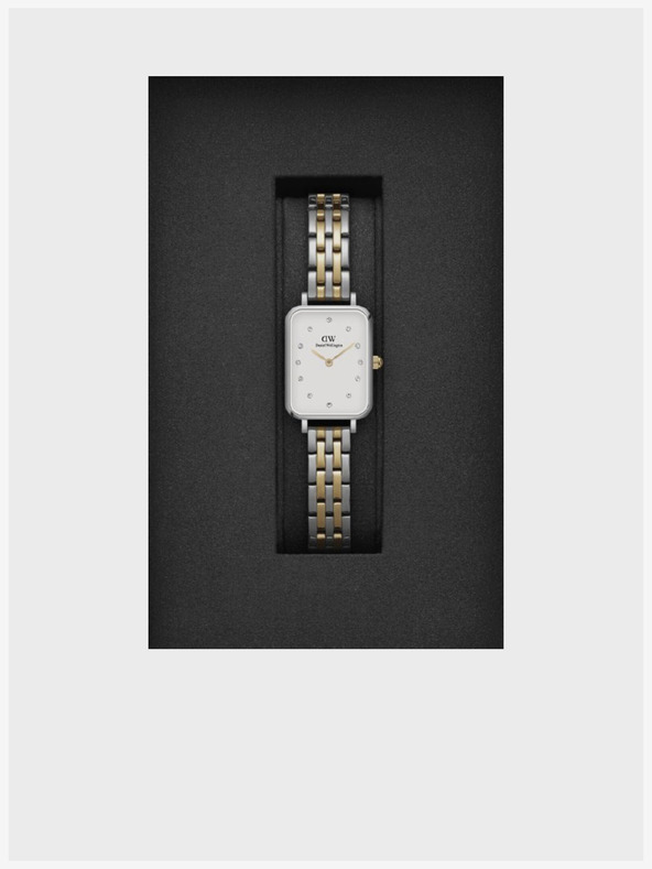 Daniel Wellington Daniel Wellington Quadro Lumine ženska zlata in srebrna ura