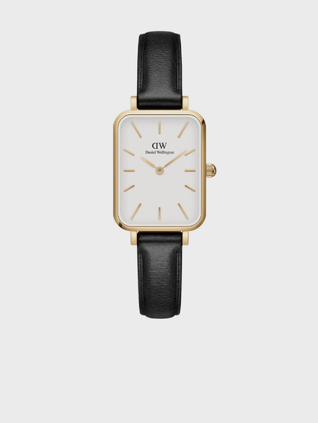 Daniel Wellington Črna in zlata ženska ura Daniel Wellington Quadro