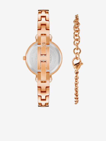 Anne Klein Komplet ure in zapestnice Anne Klein iz rožnatega zlata