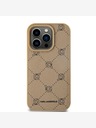 Karl Lagerfeld PU Karl Heads Pattern Magsafe Back Cover za iPhone 15 Pro Beige Karl Lagerfeld