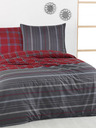 Kvalitex Razširjena bombažna posteljnina DELUX 140x220, 70x90cm CAMPUS siva