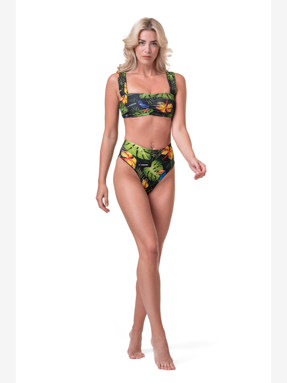 Nebbia Bikini High-energy - zgornji del 553 S,džungelsko zelena