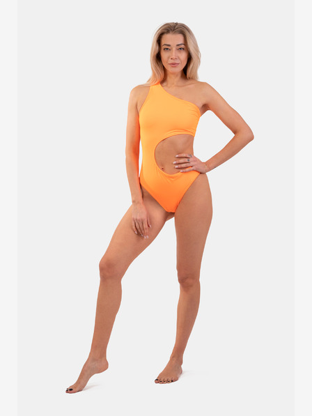 Nebbia Oranžni asimetrični monokini z enim ramenom 458