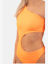 Nebbia Oranžni asimetrični monokini z enim ramenom 458
