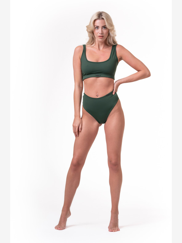 Nebbia Športni bikini Miami - braletka 554 S,temno zelena