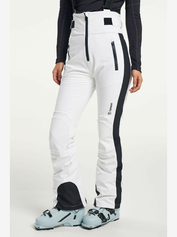 Tenson Ženske hlače TENSON Grace Softshell Bib Pants W white