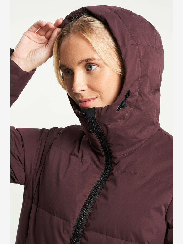 Tenson Ženska zimska jakna za življenjski slog TENSON Shanna Down Coat W bordo