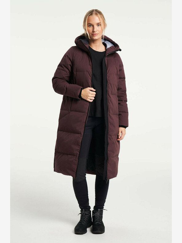 Tenson Ženska zimska jakna za življenjski slog TENSON Shanna Down Coat W bordo