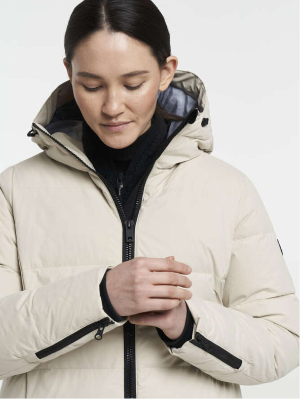 Tenson Ženski zimski plašč za življenjski slog TENSON Shanna Down Coat W beige
