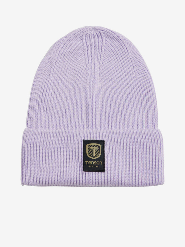 Tenson unisex kapa TENSON Badge Beanie svetlo vijolična