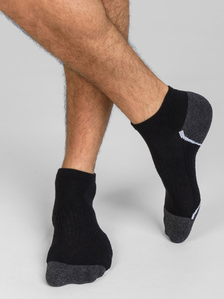 DIM Komplet treh moških športnih nogavic v črni barvi Dim SPORT IN-SHOE 3x