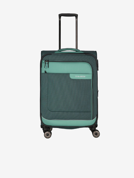 Travelite Zeleni kovček Travelite Viia 4w M