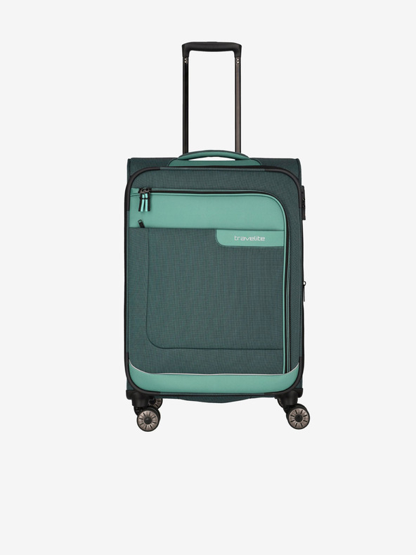 Travelite Zeleni kovček Travelite Viia 4w M