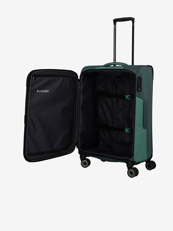 Travelite Zeleni kovček Travelite Viia 4w M