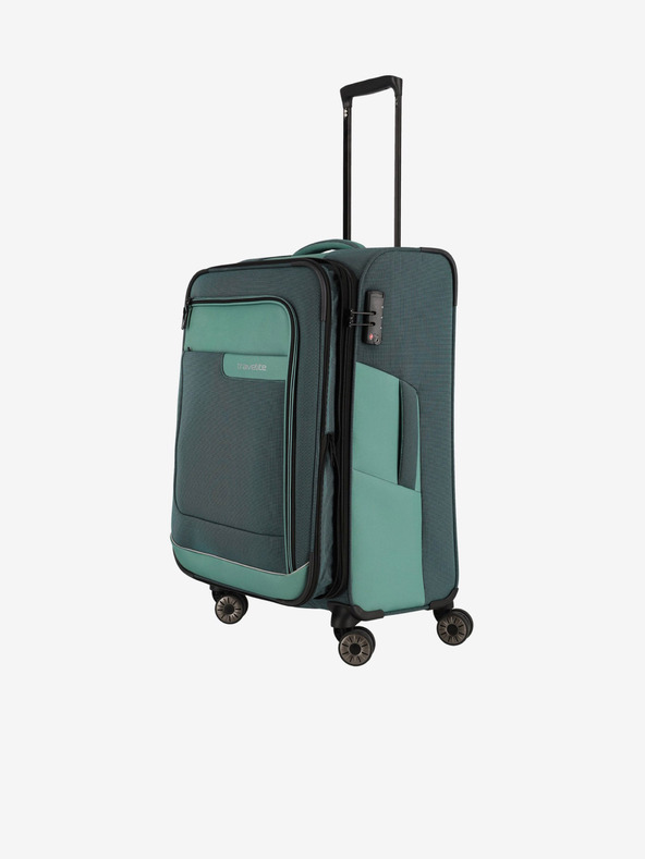 Travelite Zeleni kovček Travelite Viia 4w M