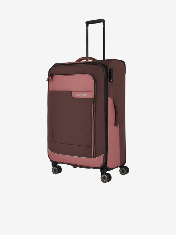 Travelite Roza in rjava Travelite Viia 4w L