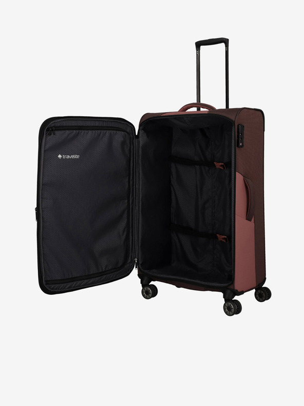 Travelite Roza in rjava Travelite Viia 4w L