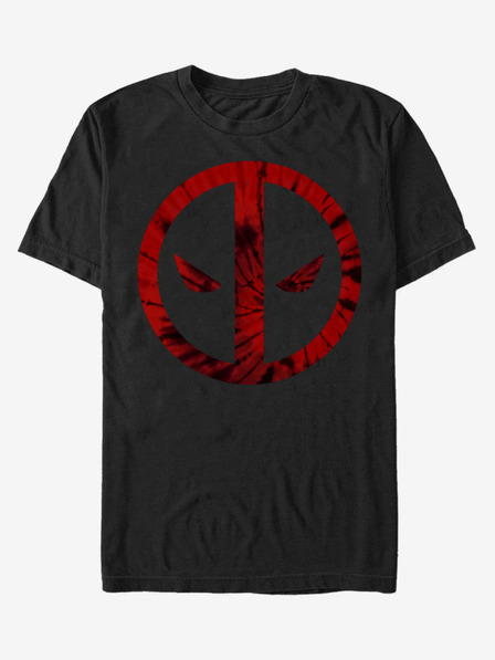 ZOOT.Fan Črna unisex majica ZOOT.Fan Marvel Deadpool Tie-Dye