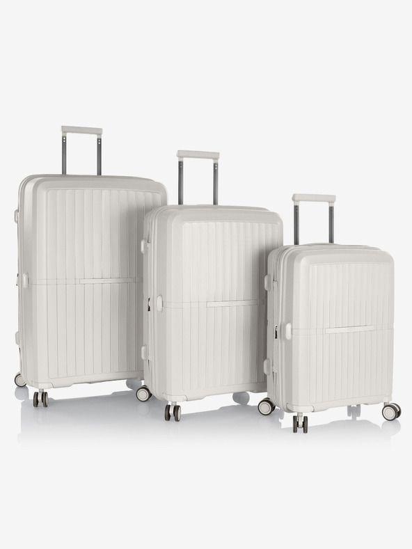 Heys Komplet treh belih potovalnih kovčkov Heys Airlite S,M,L