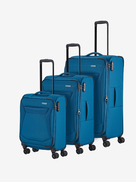 Travelite Komplet treh potovalnih kovčkov Travelite Chios S,M,L Petrol