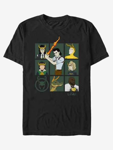 ZOOT.Fan Črna unisex majica ZOOT.Fan Marvel Team