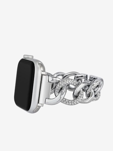 Anne Klein Trak za Apple Watch 42/44/45/ultra 49 mm v srebrni barvi Anne Klein