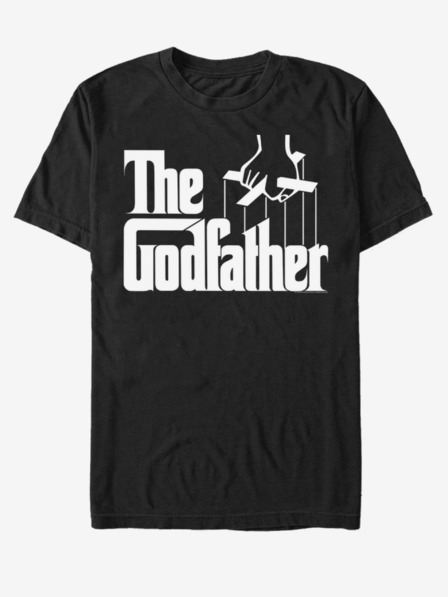 ZOOT.Fan Črna unisex majica ZOOT.Fan Paramount Godfather Logo