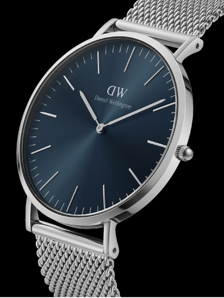 Daniel Wellington Moška ura v srebrni barvi Daniel Wellington ura CLASSIC