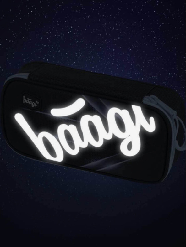 BAAGL  Črni šolski peresnik skate bluelight Baagl