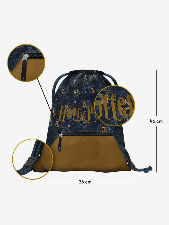 BAAGL  Črna torba z žepom Baagl Harry Potter Bradavičarka