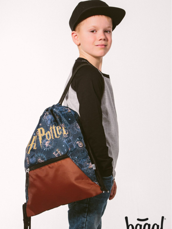 BAAGL  Črna torba z žepom Baagl Harry Potter Bradavičarka