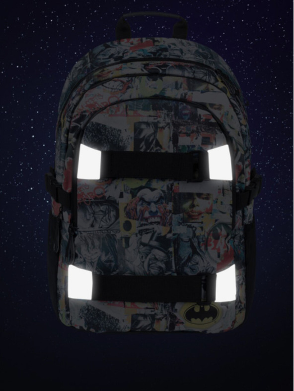 BAAGL  Črni šolski nahrbtnik Baagl Skate Batman Comics