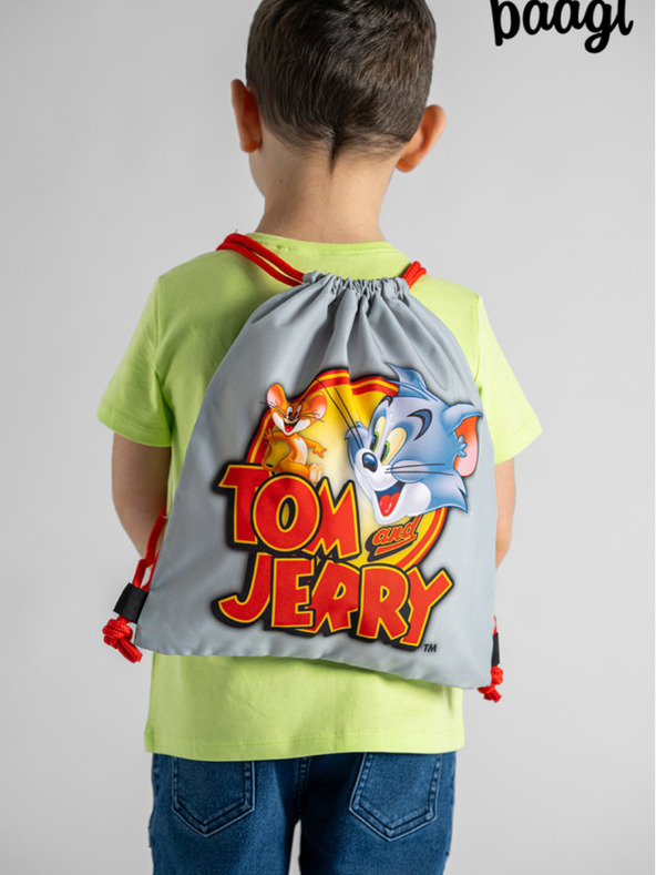 BAAGL  Siva predšolska torba Baagl Tom & Jerry