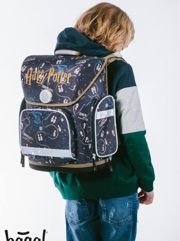 BAAGL  Modra šolska torba Ergo Baagl Harry Potter Pobertův Plánek