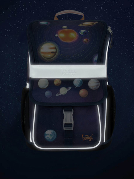 BAAGL  Modra šolska torba Zippy Baagl Planeti