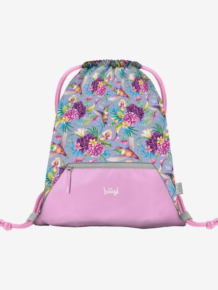 BAAGL  Vijolična torba z žepom Baagl Hummingbird