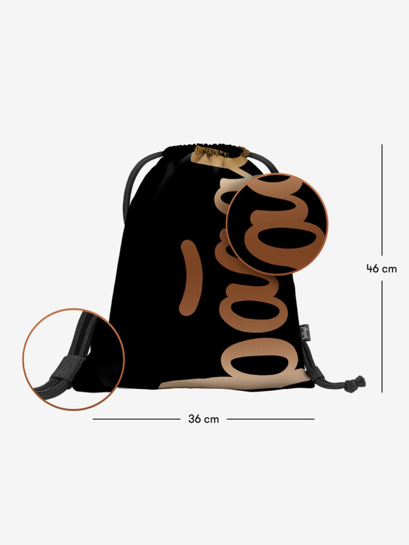 BAAGL  Črna torba Baagl Metallic Bronze