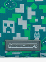 BAAGL  Zelena torba Baagl Minecraft Silver Creeper