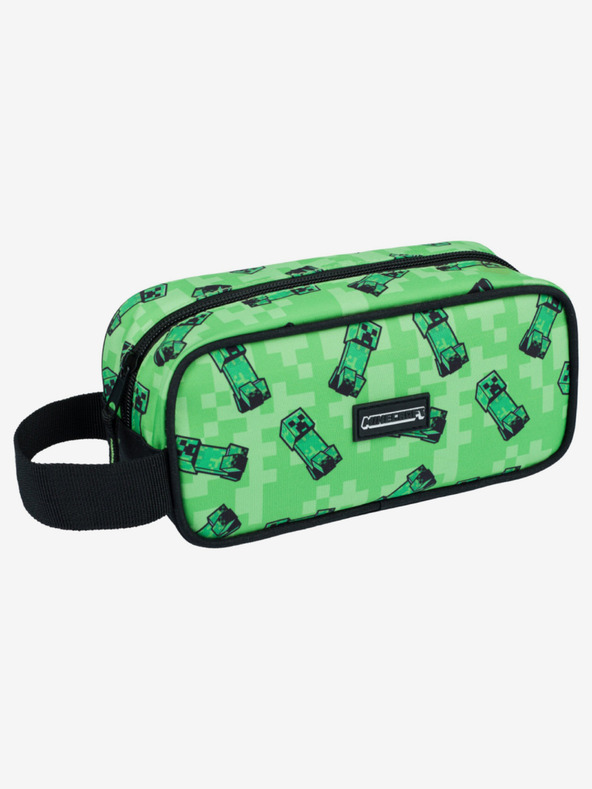 BAAGL  Zeleni šolski komplet - svinčnik, torba Baagl Minecraft 2 Creeper