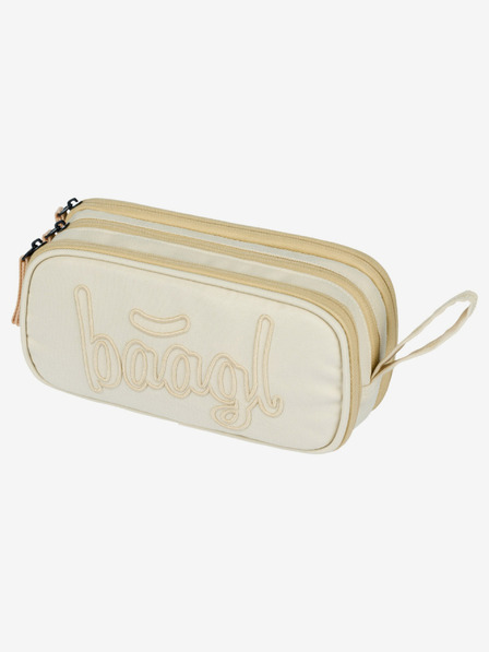 BAAGL  Bež šolski komplet - nahrbtnik, peresnica, torba Baagl Coolmate Beige