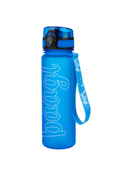 BAAGL  Modra steklenička za pitje iz tritana z logotipom - modra, 500 ml Baagl