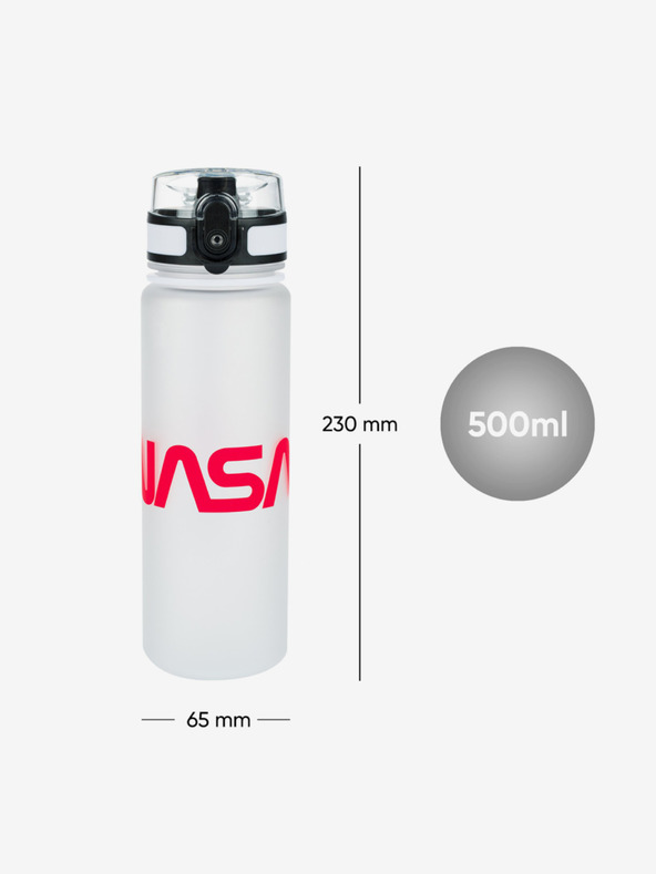 BAAGL  Bela tritanska steklenička za pitje Nasa, 500 ml Baagl