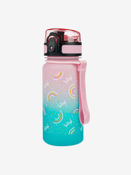 BAAGL  Roza tritanska plastenka za pitje z mavričnim gradientom, 350 ml Baagl