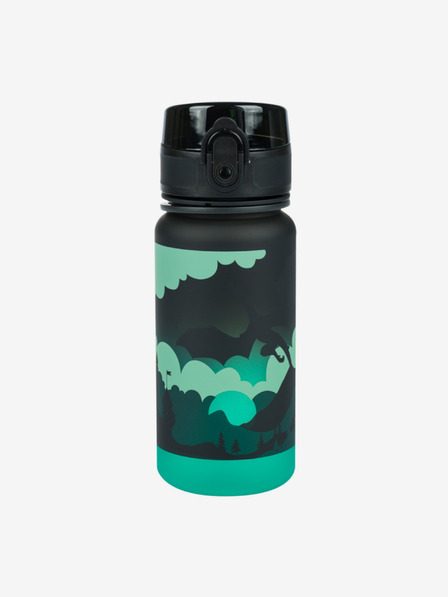 BAAGL  Črna tritanska steklenička za pitje z nagibom zmaj, 350 ml Baagl