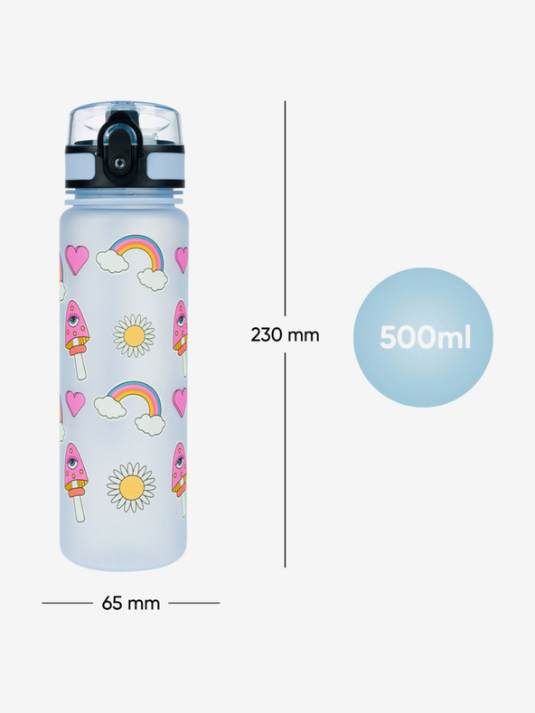 BAAGL  Modra tritanova steklenička za pitje hipijev, 500 ml Baagl