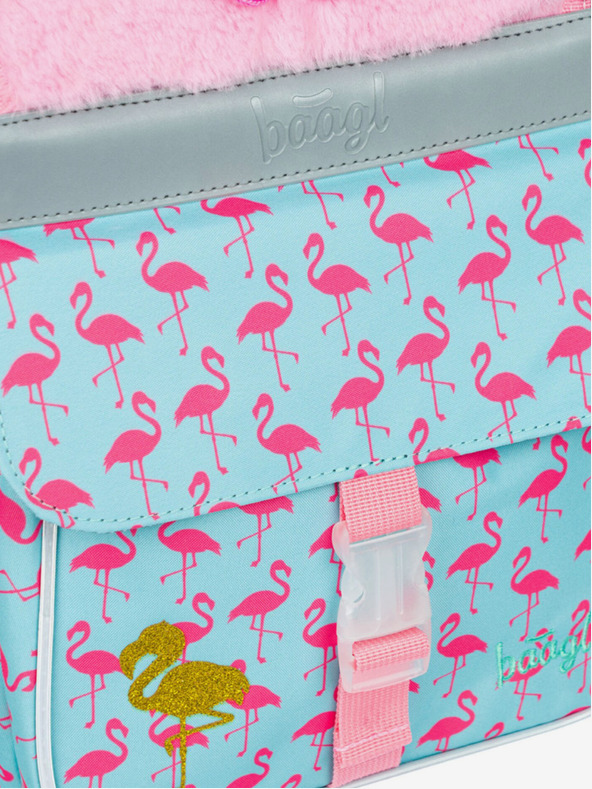 BAAGL  Roza šolska torba Zippy Baagl Flamingo
