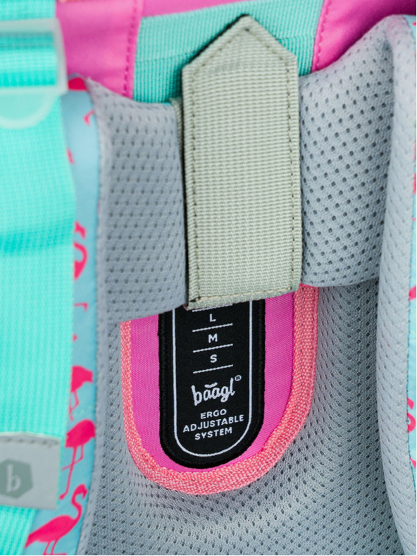 BAAGL  Roza šolska torba Zippy Baagl Flamingo
