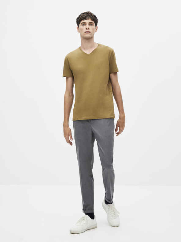 Celio Rjava osnovna majica Celio Neuniv