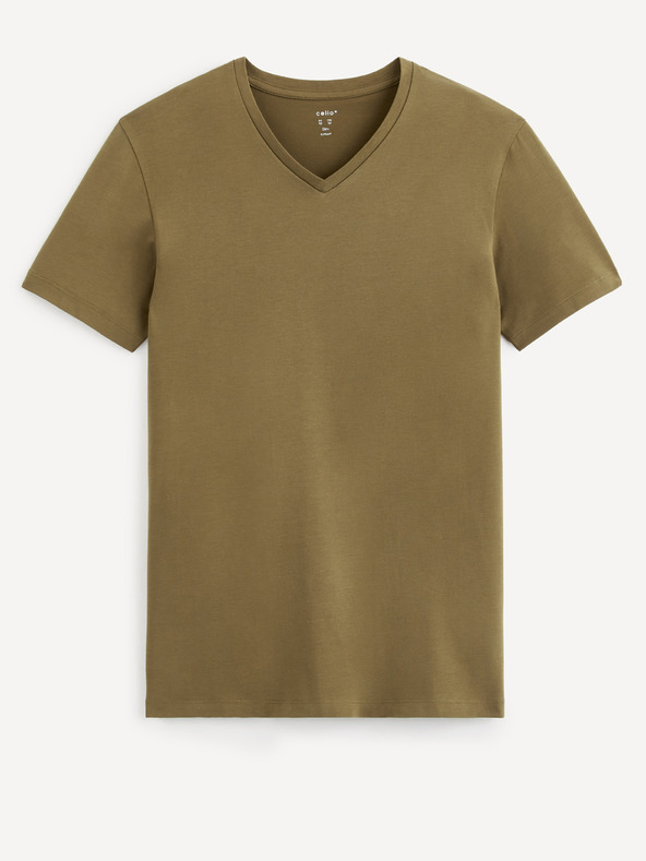 Celio Rjava osnovna majica Celio Neuniv