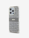 DKNY PC/TPU Repeat Pattern Tonal Stripe Magsafe Back Cover za iPhone 14 Pro Beige DKNY